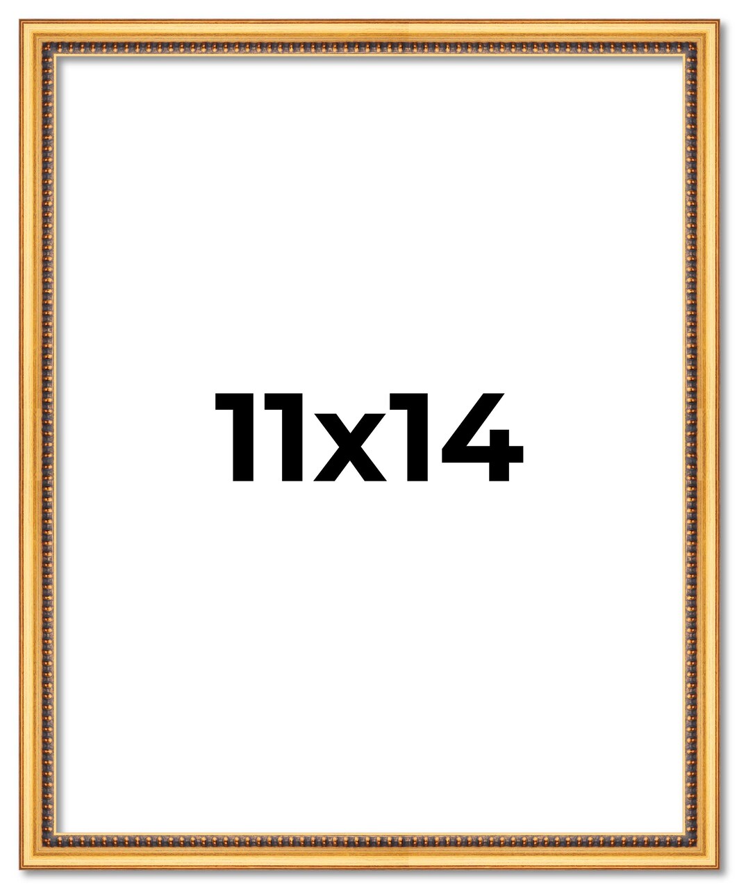 11x14 Classic Modern Gold Picture Frame - UV Acrylic, Foam Board Backing, Hanging Hardware